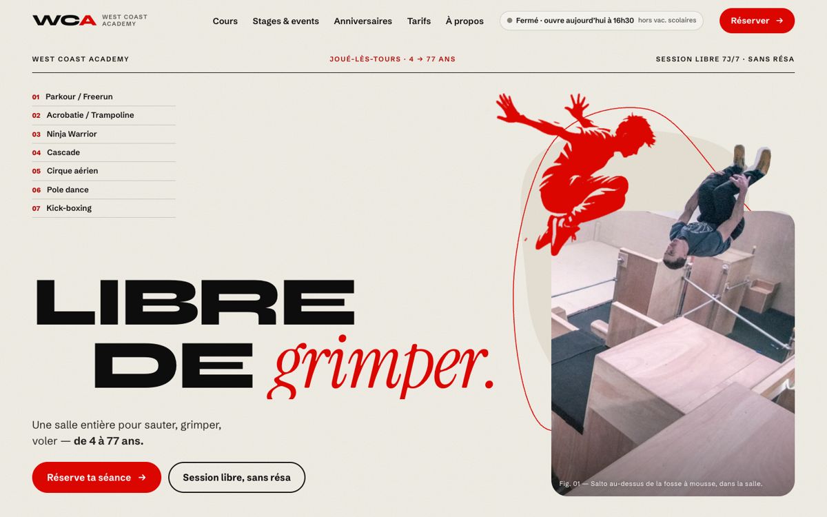 Maquette Flow : magazine sport clair et élégant